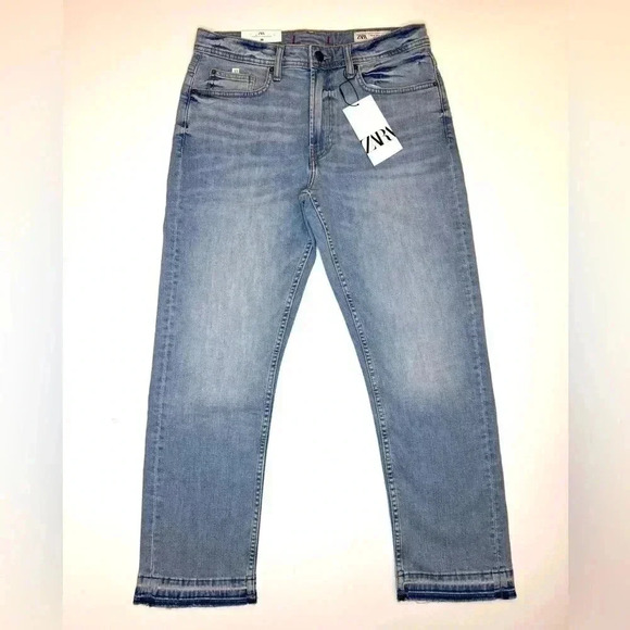 Zara Womens relaxed Slim Mid Waist Jeans Size- 4 - Picture 1 of 10